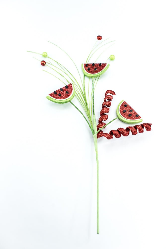 Glittered Watermelon Spray - Greenery MarketPicks62358rdgn