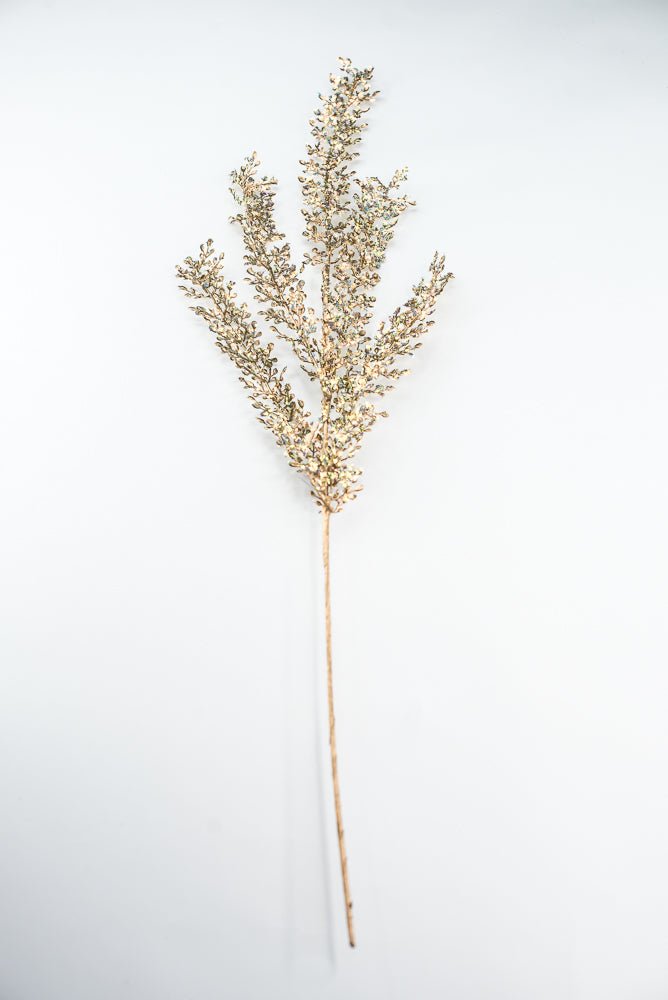 Gold Glitter Sequin Leaf Spray - 32" - Greenery MarketXG1120GO