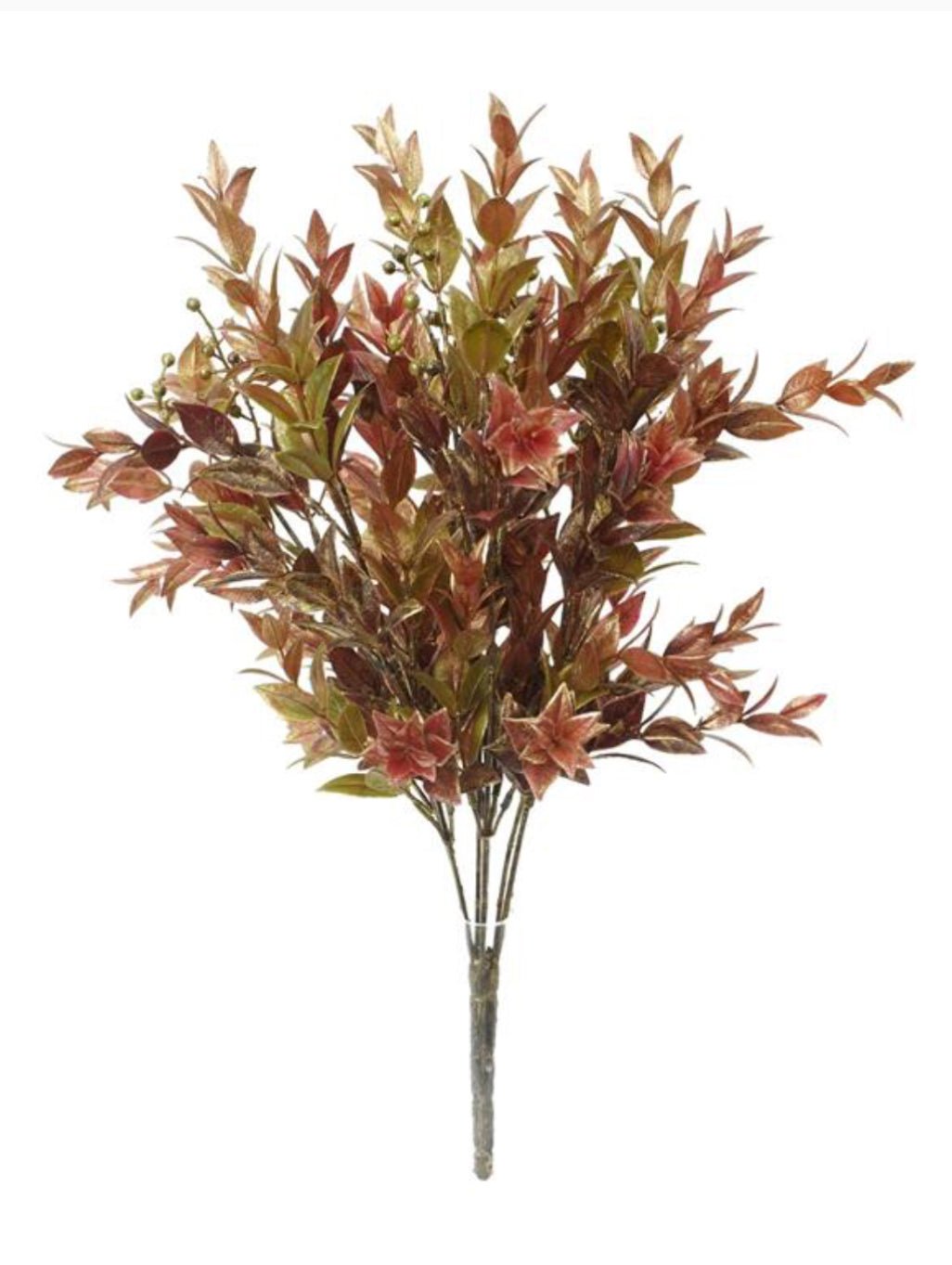 Gold, Green, & Brown Golden Washed Ruscus Bush - 18" - Greenery MarketFL7174GOGBRN