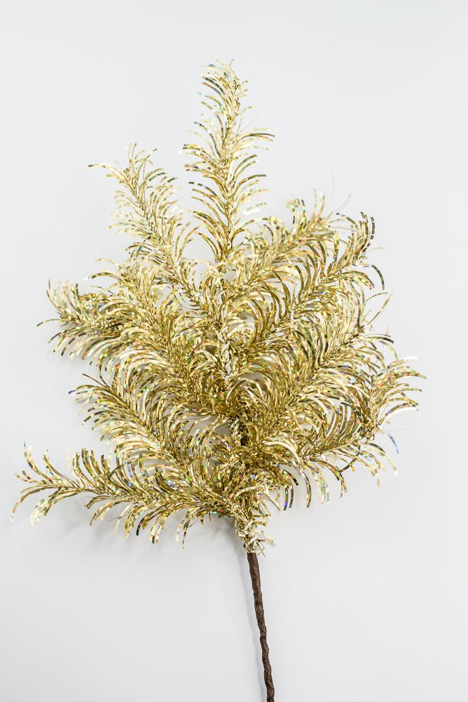 Gold Tinsel Spray - Greenery Market84576 - GOLD