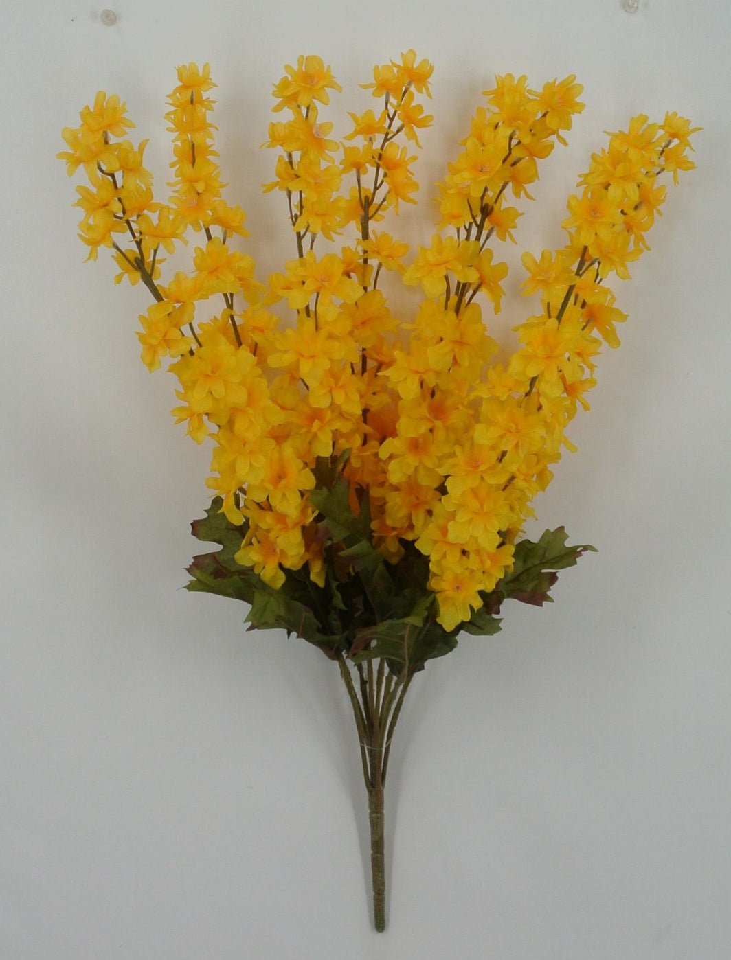 Golden Yellow delphiniums artificial flower bush - Greenery MarketArtificial Flora85332 - GOLD