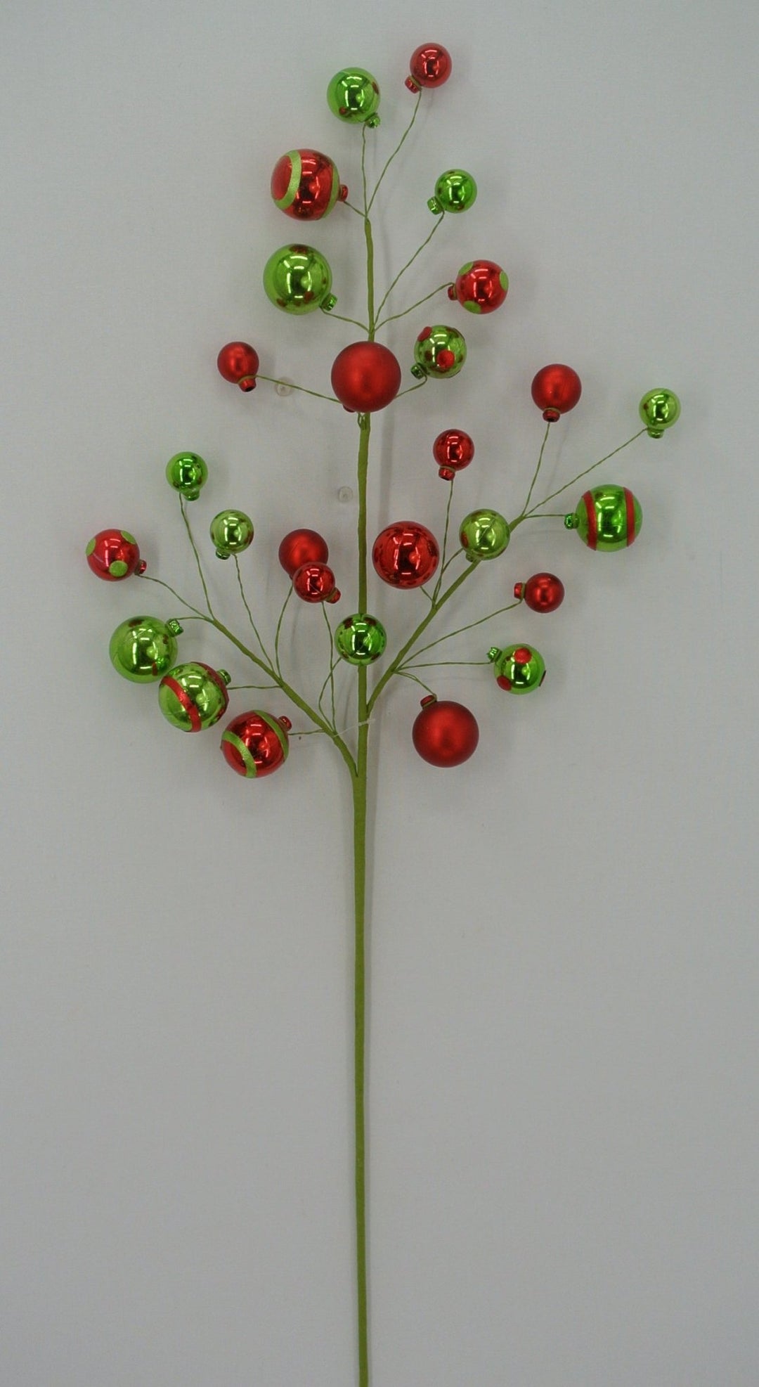 Green and Red Mixed Matte Shiny Ball - Greenery Market40081 - GNRD