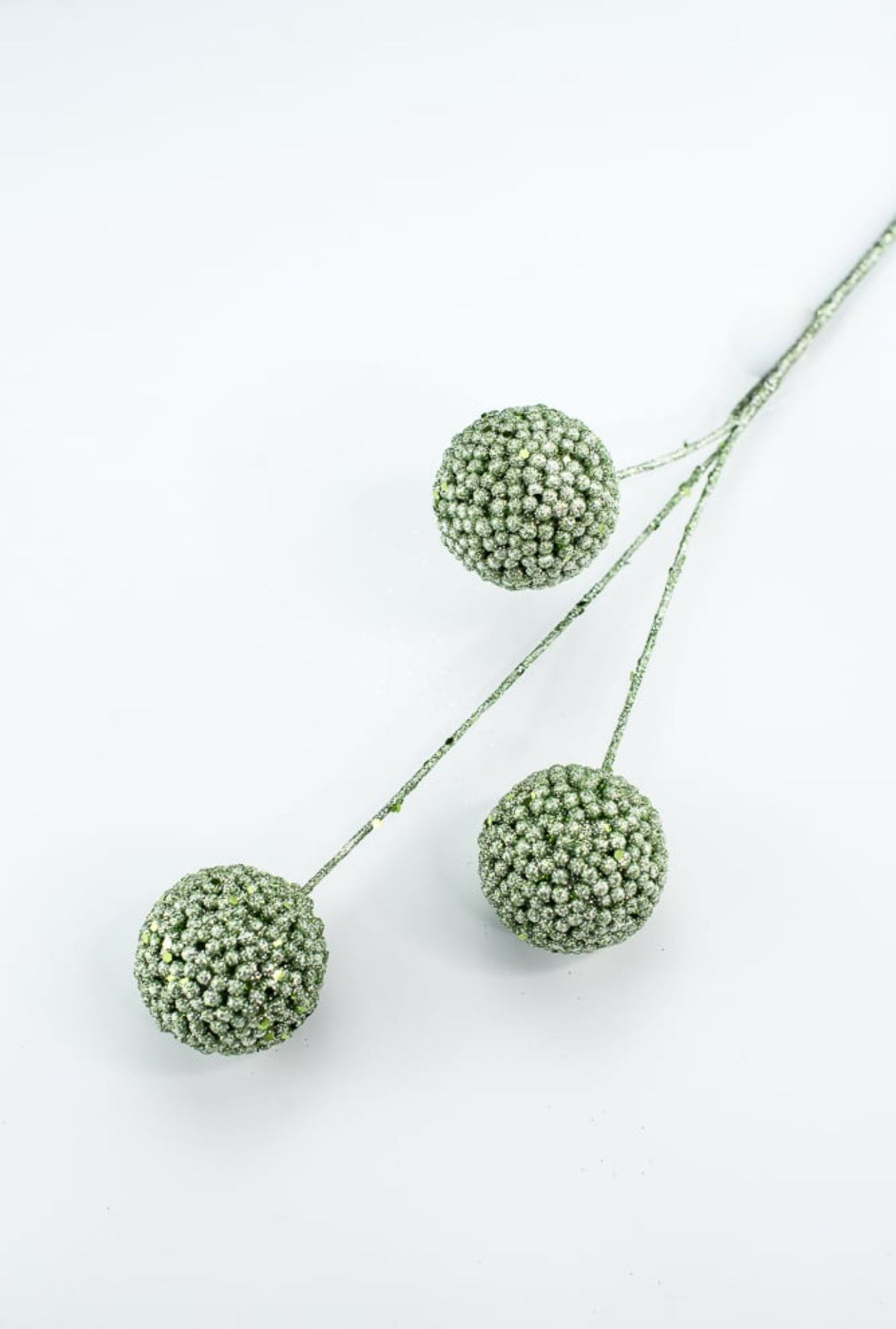Green glitter ball spray - Greenery MarketGF2734GR