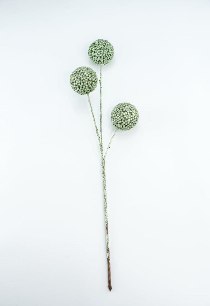 Green glitter ball spray - Greenery MarketGF2734GR