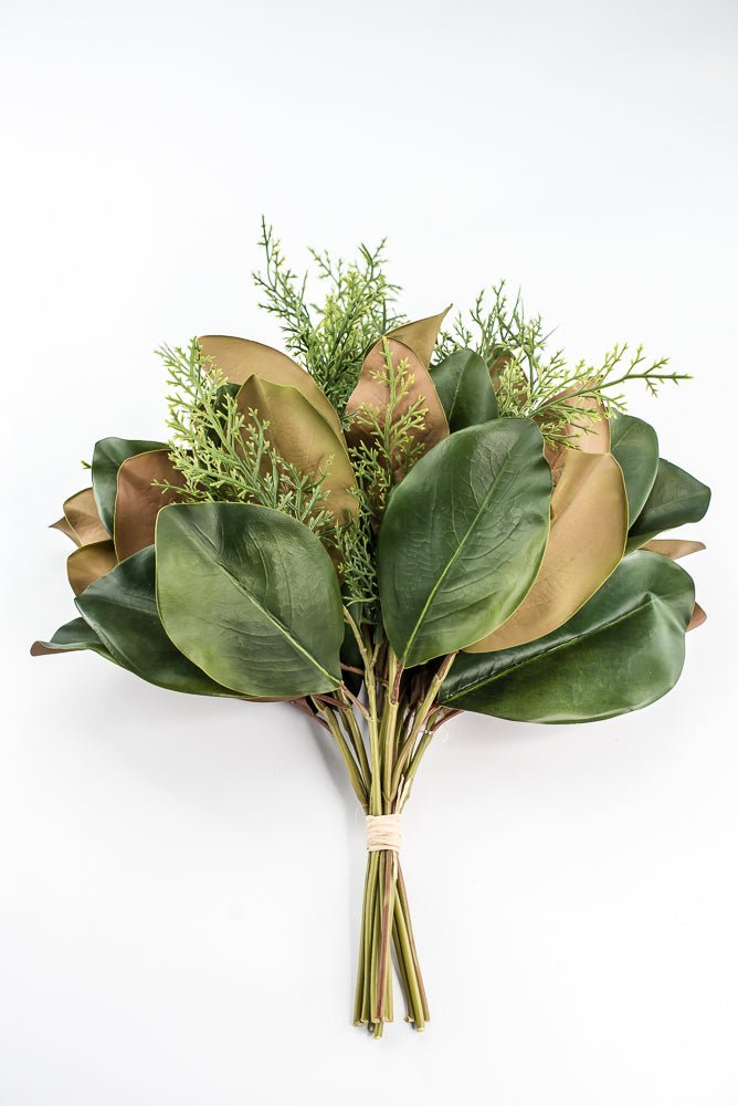 Green Magnolia Leaf & Cedar Bundle - 18" - Greenery MarketPM3581G