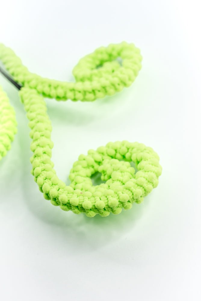 Green Puff Chenille Spiral Curly Spray - Greenery Market57259GN