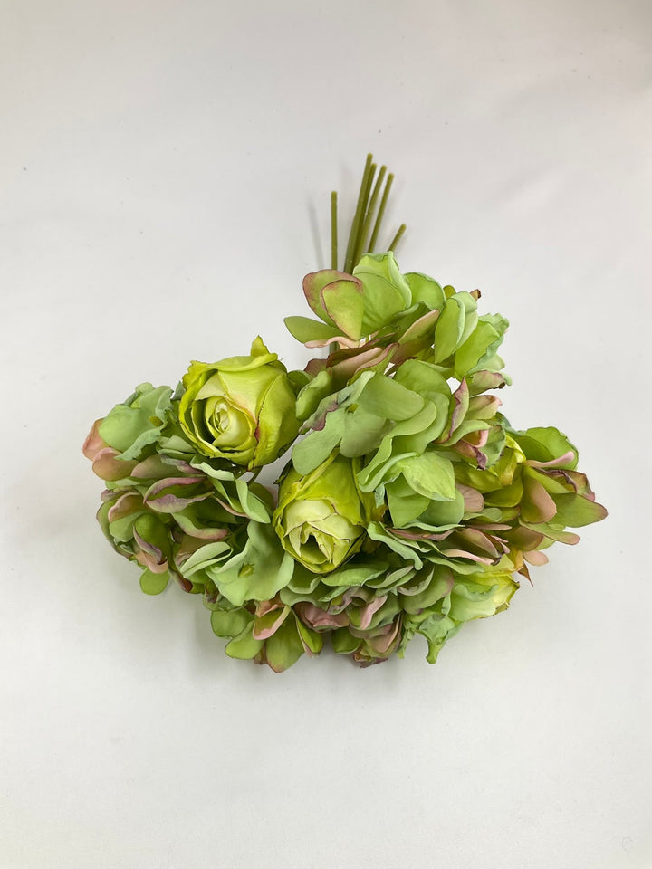 Green Rose And Hydrangeas bundle - Greenery Marketartificial flowers28648