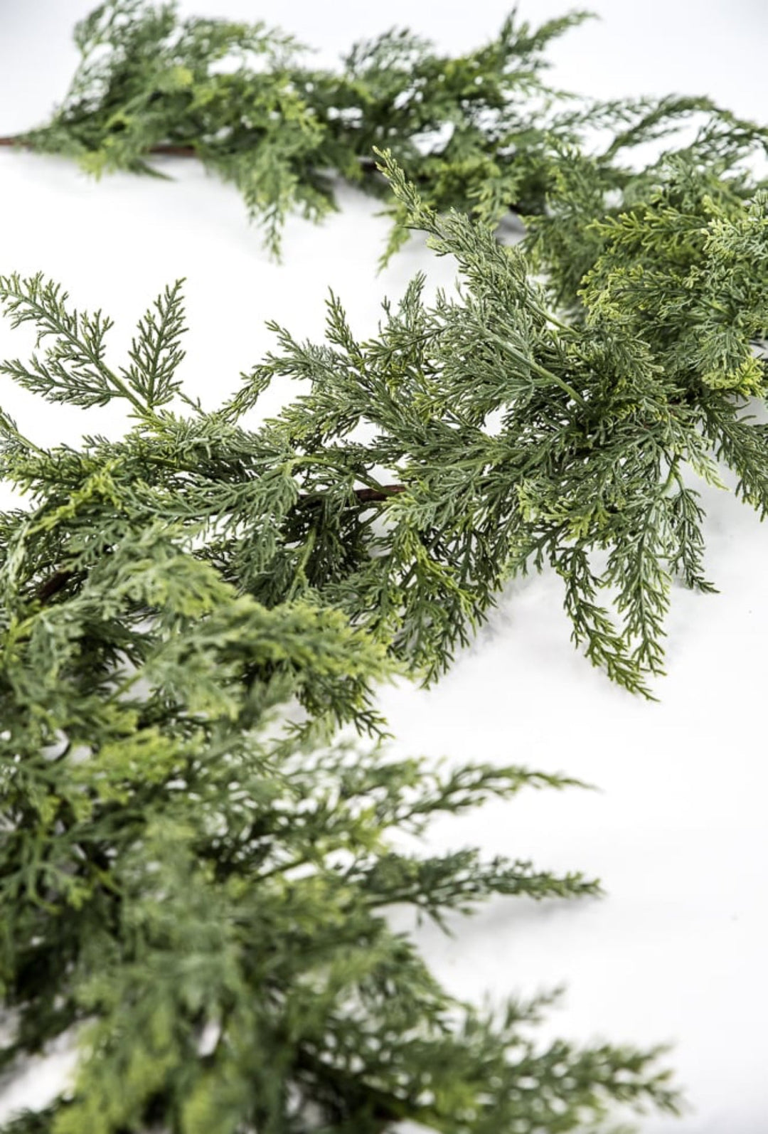 Green soft touch cedar garland 6’ - Greenery MarketX1937/6