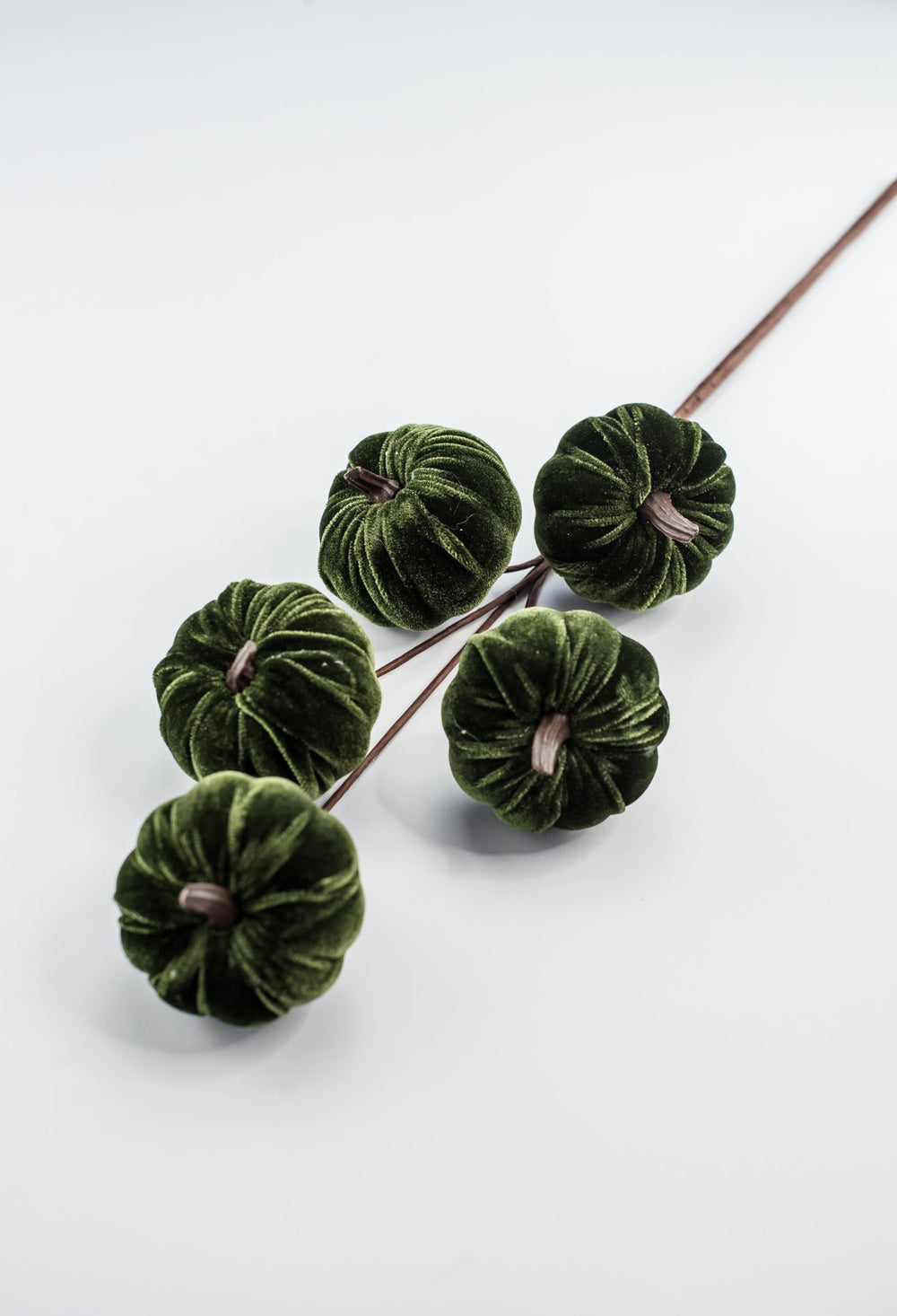 Green velvet pumpkin spray - Greenery MarketPicks84447 - GN