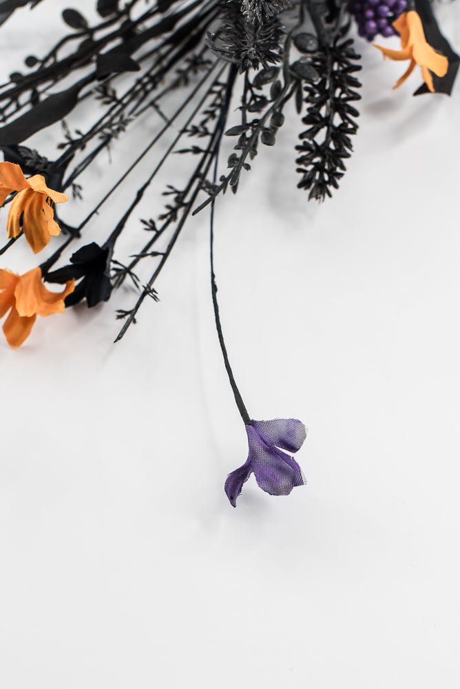 Halloween Fern and berry spray - black and purple - Greenery MarketArtificial Flora63526 - PU