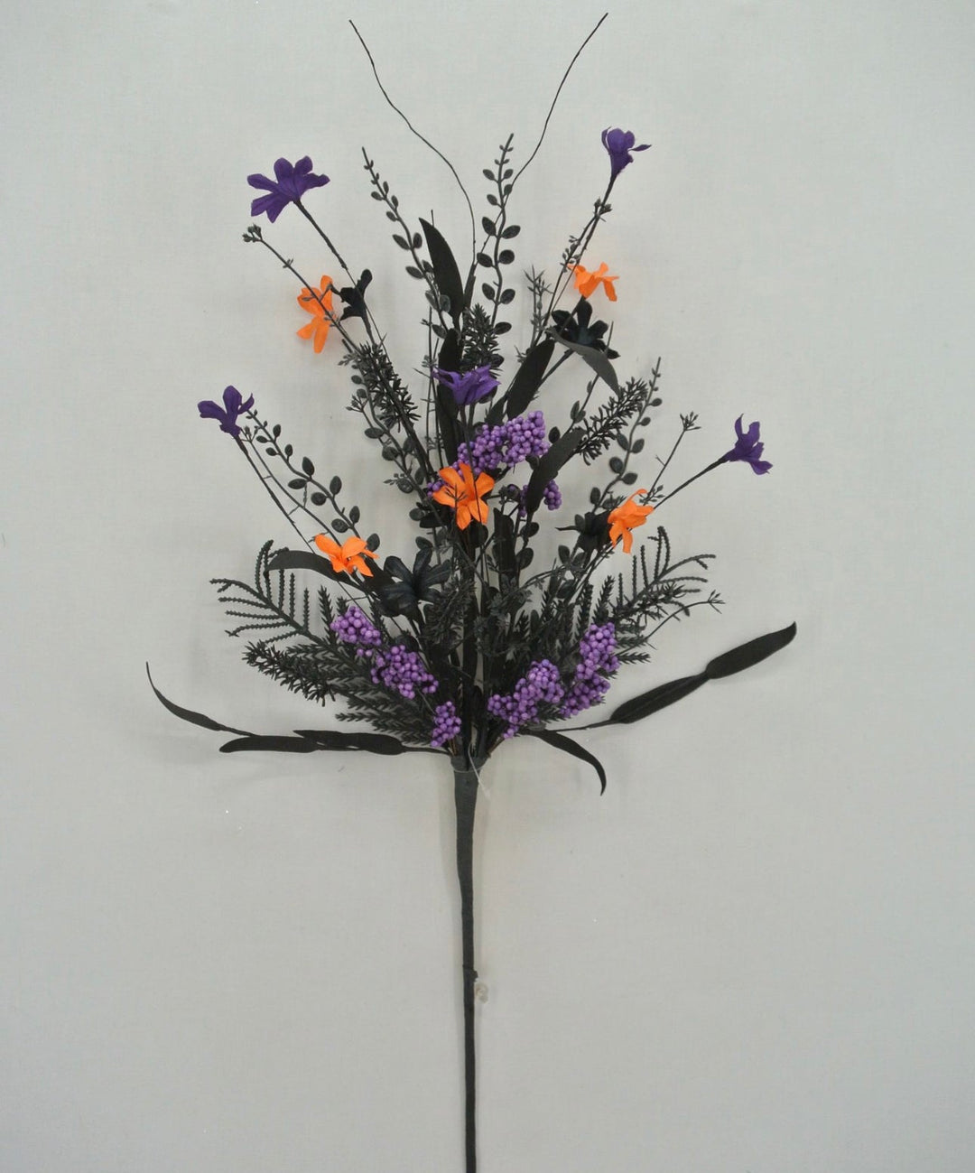 Halloween Fern and berry spray - black and purple - Greenery MarketArtificial Flora63526 - PU