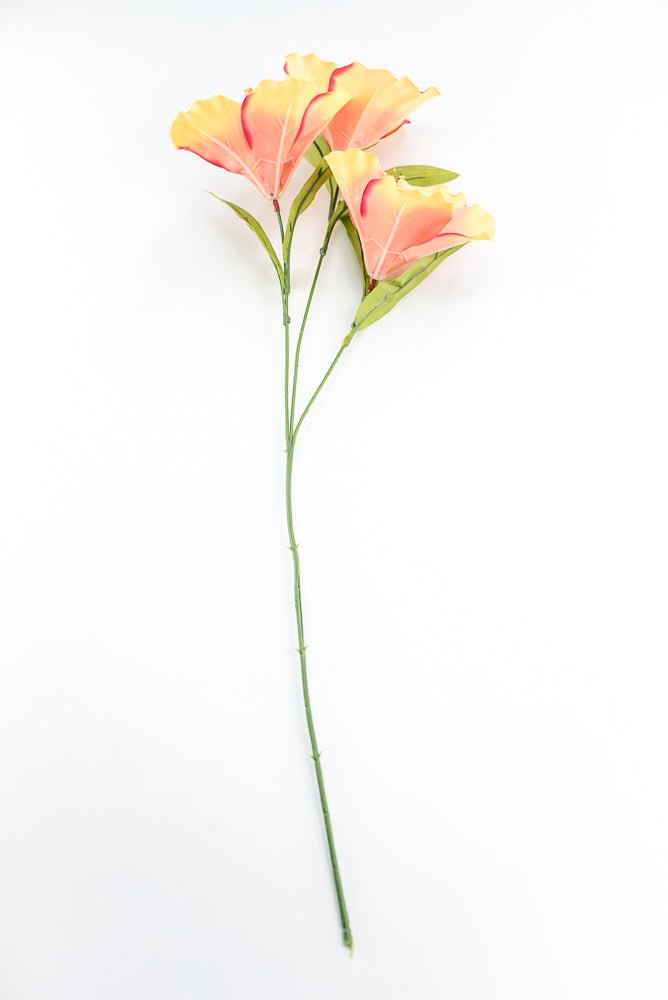 Hibiscus flower spray - coral pink - Greenery Marketartificial flowers29414CO