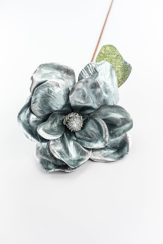 Holiday magnolia stem - light blue - Greenery MarketXF645 - BGY