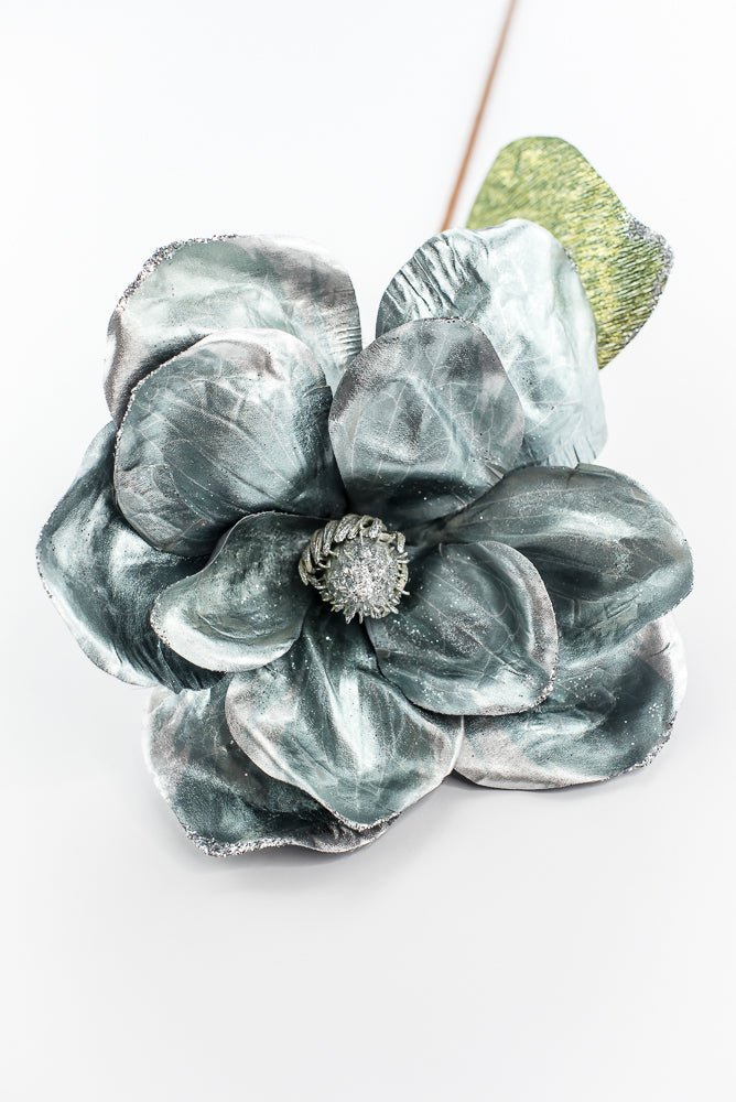 Holiday magnolia stem - light blue - Greenery MarketXF645 - BGY
