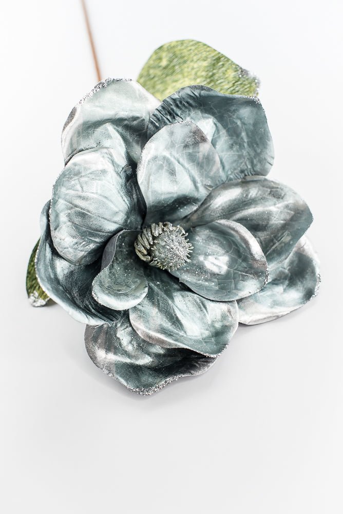 Holiday magnolia stem - light blue - Greenery MarketXF645 - BGY