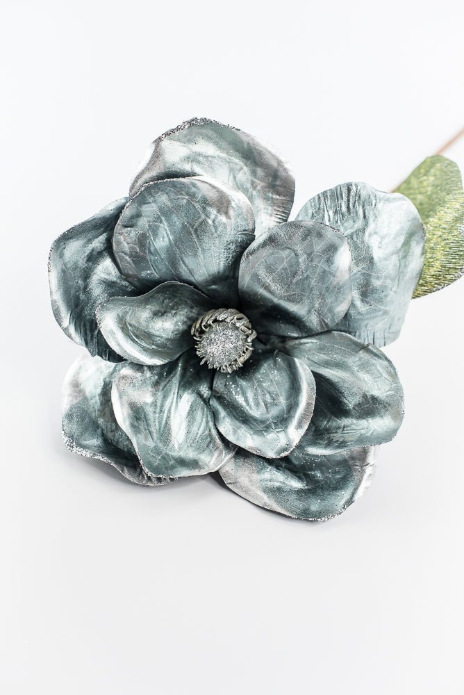 Holiday magnolia stem - light blue - Greenery MarketXF645 - BGY