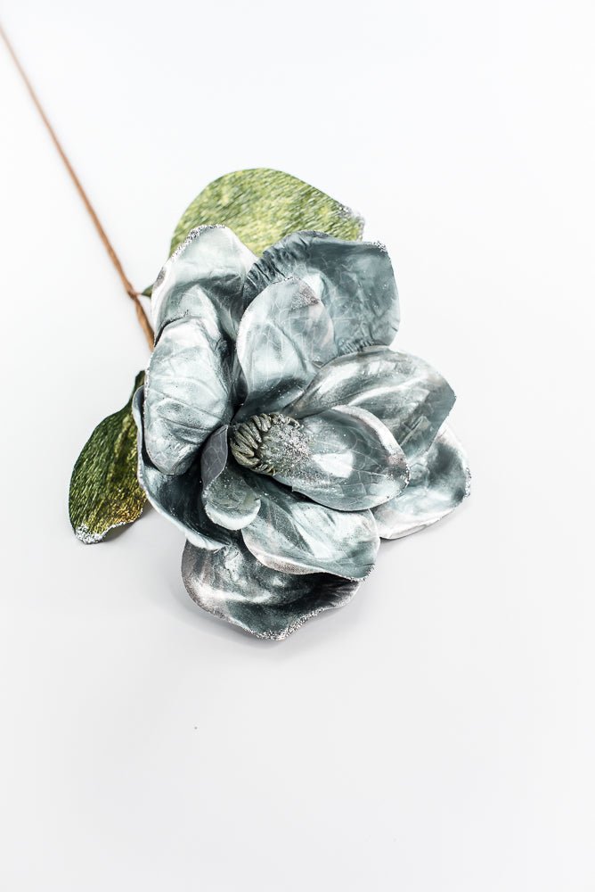 Holiday magnolia stem - light blue - Greenery MarketXF645 - BGY