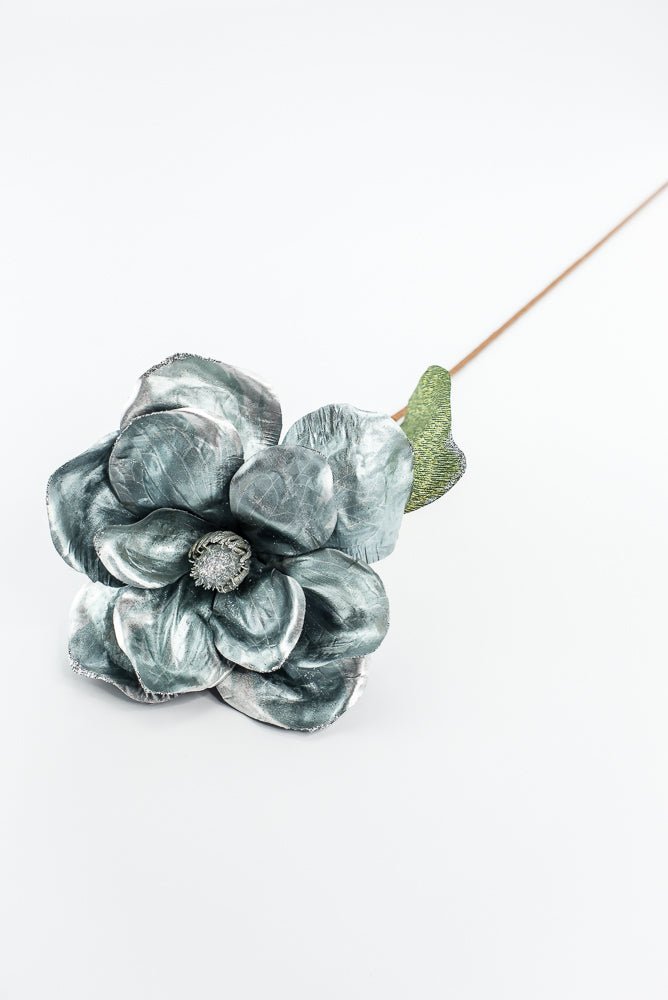 Holiday magnolia stem - light blue - Greenery MarketXF645 - BGY