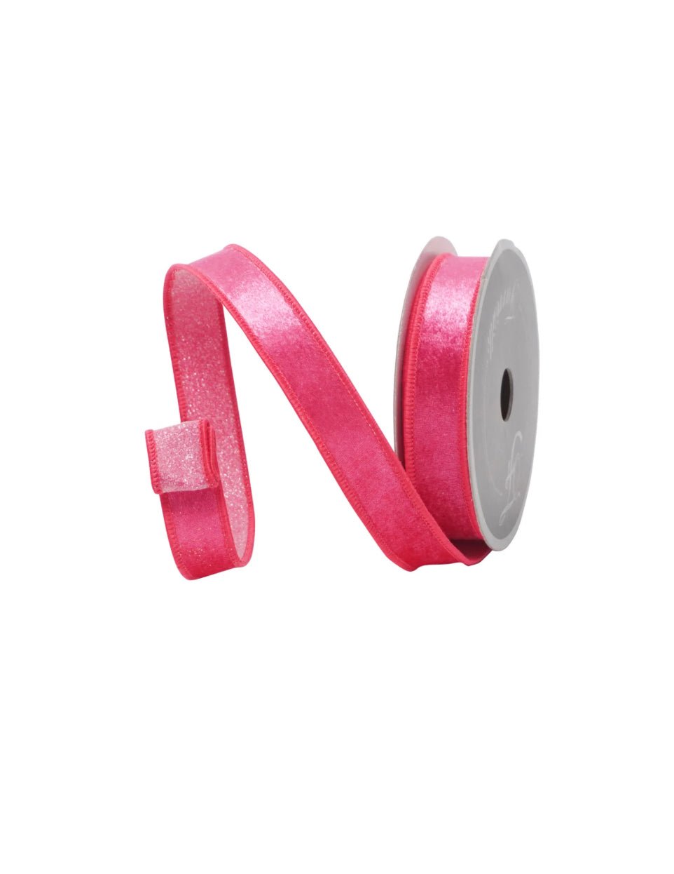 Hot Pink Plush Stardust Farrisilk Wired Ribbon - 1" - Greenery MarketRibbons & TrimRS206 - 15