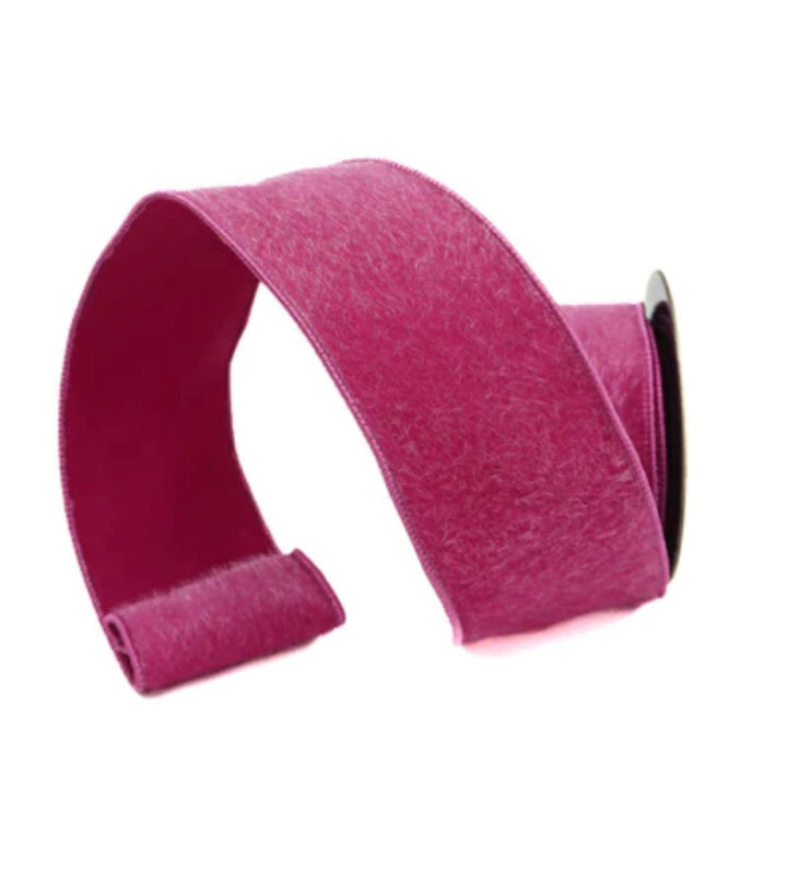 Hot pink textured 2.5” farrisilk wired ribbon - Greenery MarketRibbons & TrimRc073 - 08