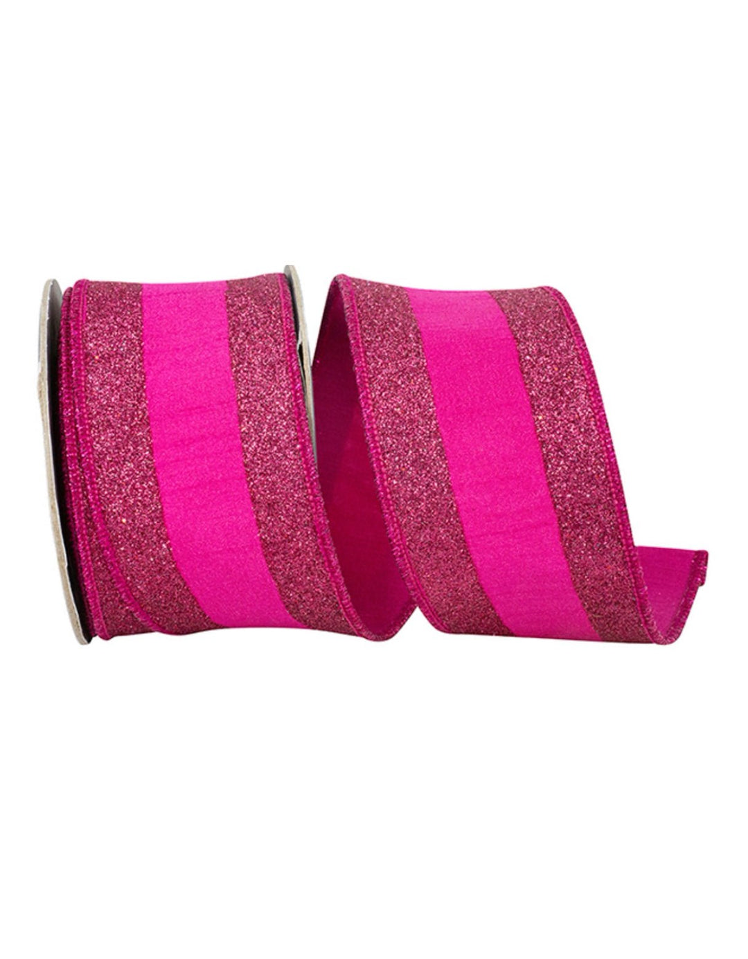 Hot Pink With Glitter Edge Wired Ribbon 2.5” - Greenery MarketRibbons & Trim94513W - 222 - 40D