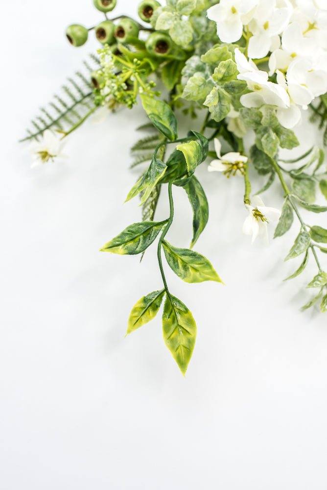 Hydrangeas Flower And Greenery Pick - Cream - Greenery Market63663CM