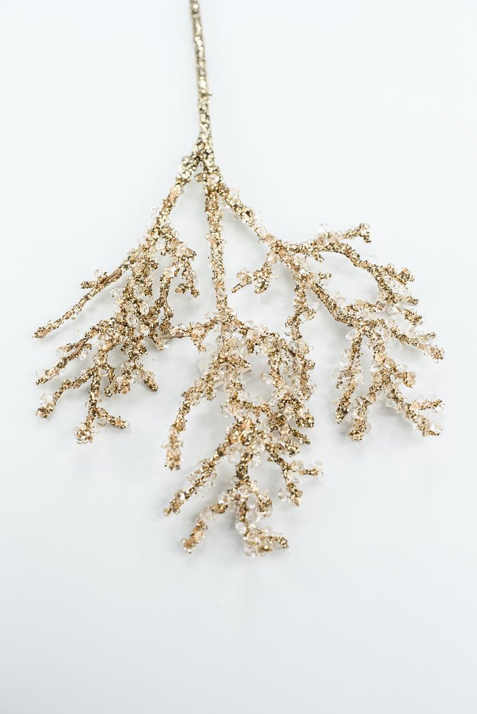 Iced Gold Twig Pick - Greenery MarketXG801 - GO