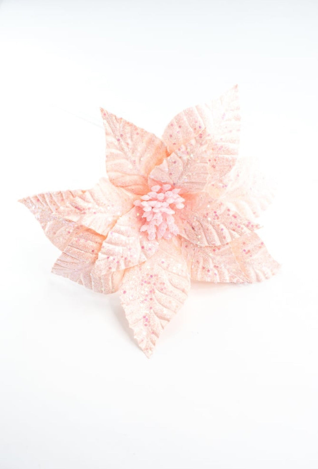 Iridescent glitter poinsettia - Greenery MarketXS410522
