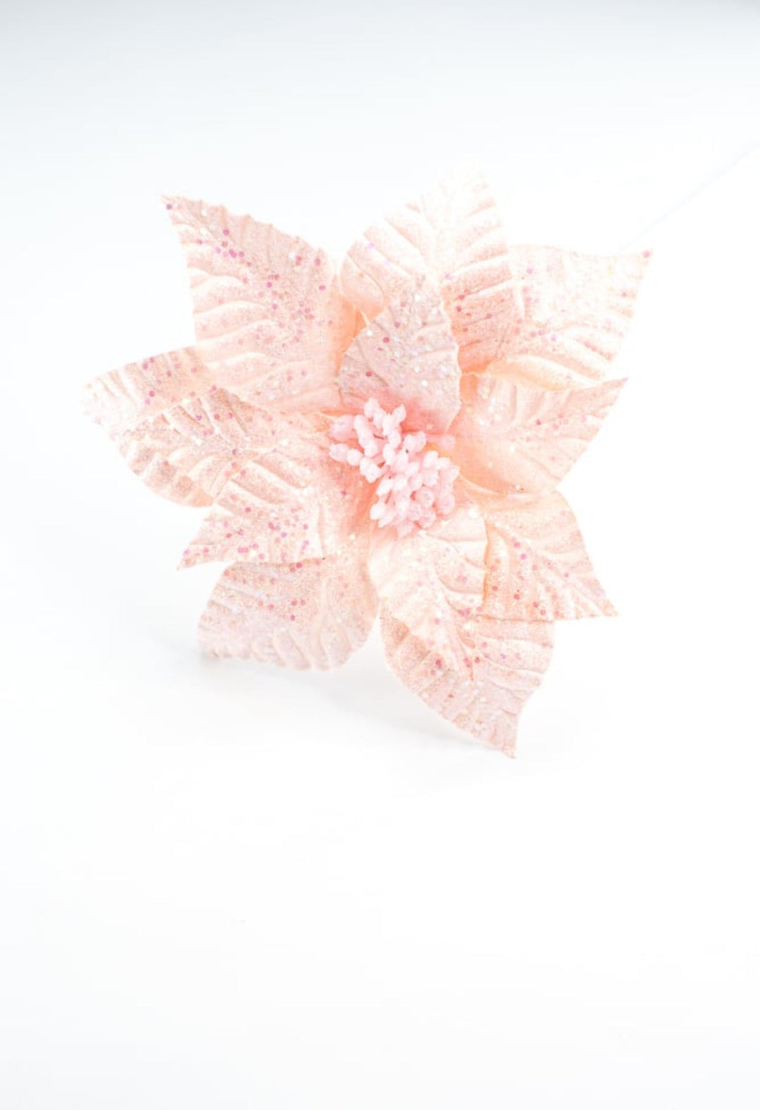 Iridescent glitter poinsettia - Greenery MarketXS410522