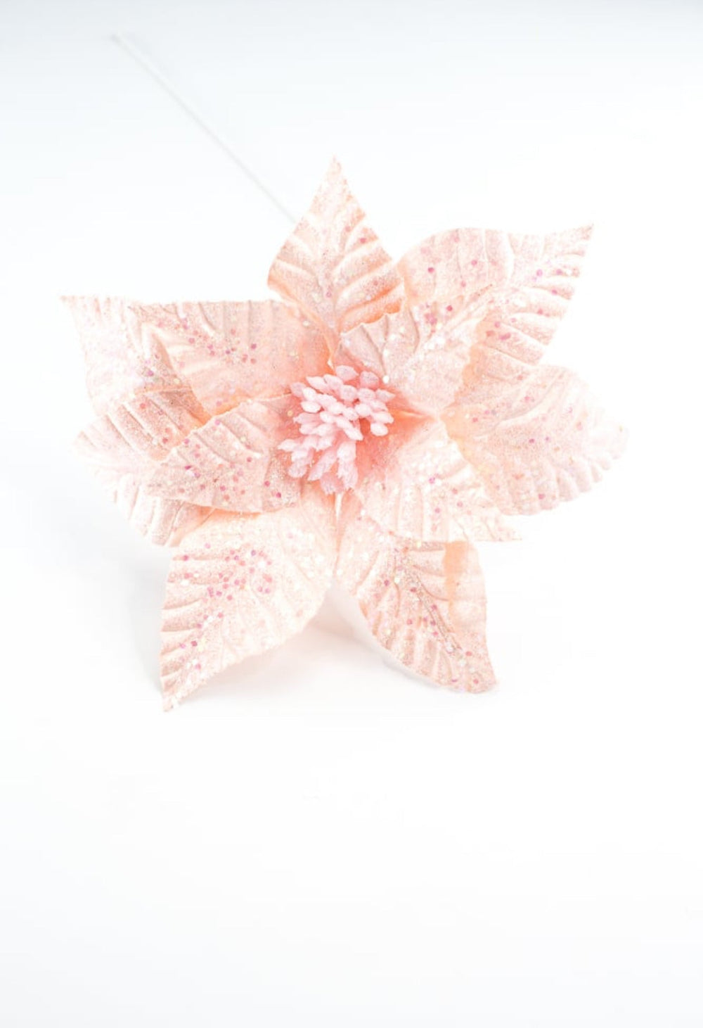 Iridescent glitter poinsettia - Greenery MarketXS410522