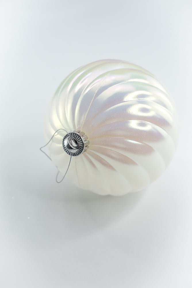 Iridescent Swirl Ball Ornament 6” - Greenery Market86538IRDS