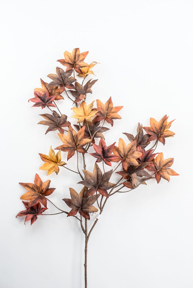Japanese maple leaf spray - Rust Brown - Greenery MarketArtificial FloraFL7027 - RTBRN