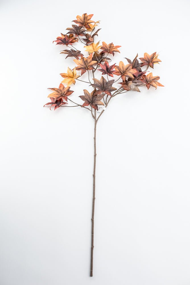 Japanese maple leaf spray - Rust Brown - Greenery MarketArtificial FloraFL7027 - RTBRN