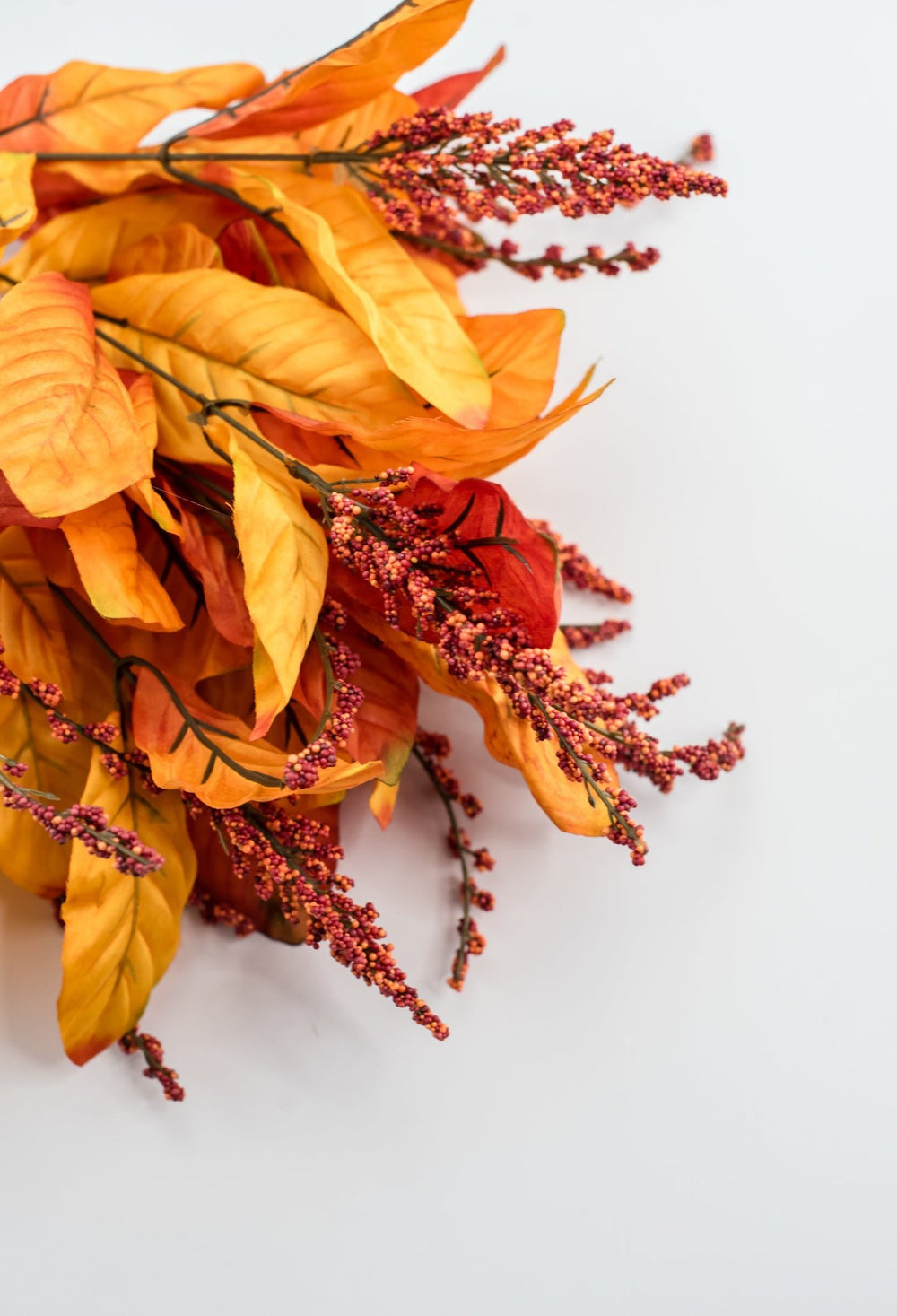 Laurel leaves bush - flame - Greenery MarketArtificial Flora84481 - ORYEL