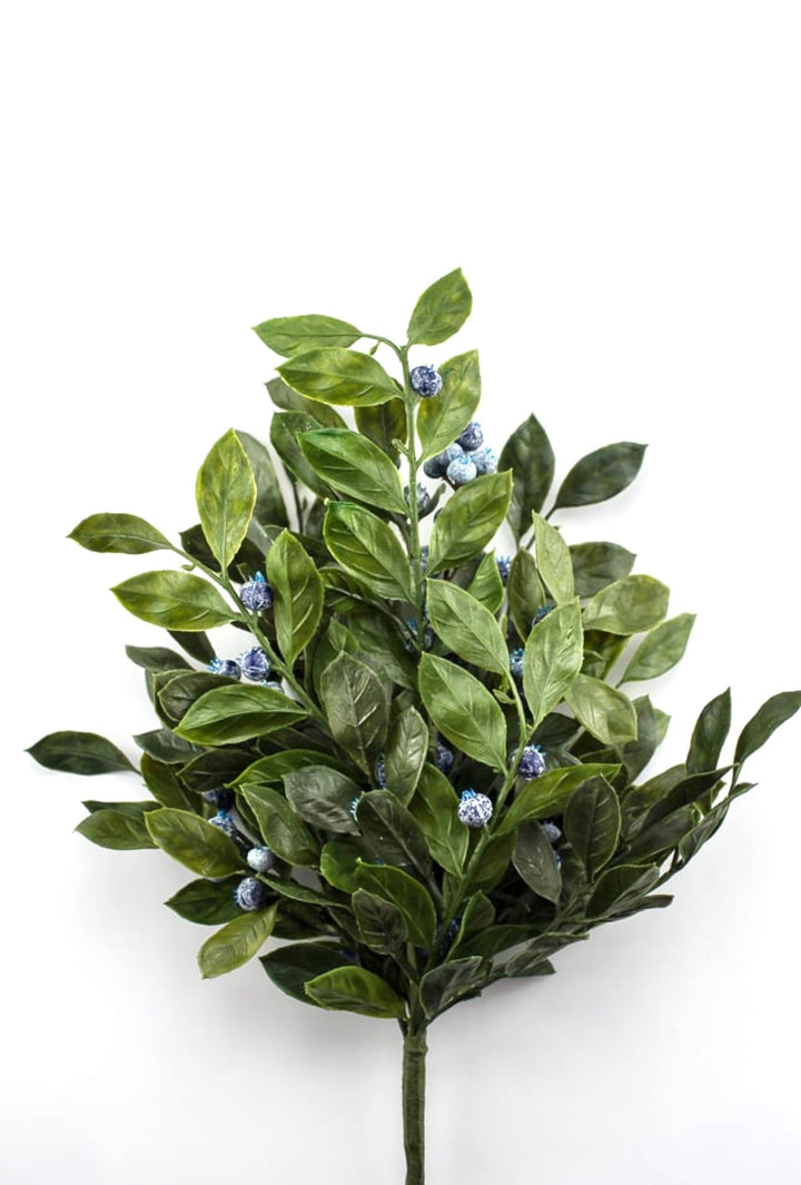 Leaves and blueberries bush - Greenery Marketartificial flowersB1594 - BG