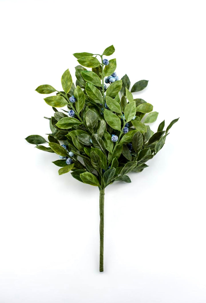 Leaves and blueberries bush - Greenery Marketartificial flowersB1594 - BG
