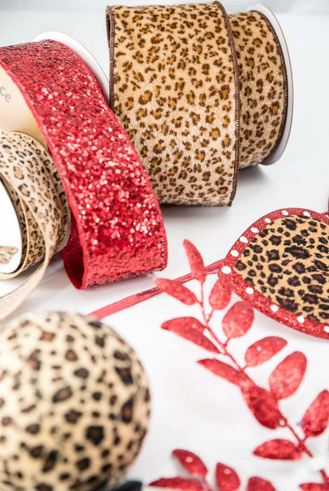 leopard heart Valentines spray - Greenery MarketPicks62898cheeta