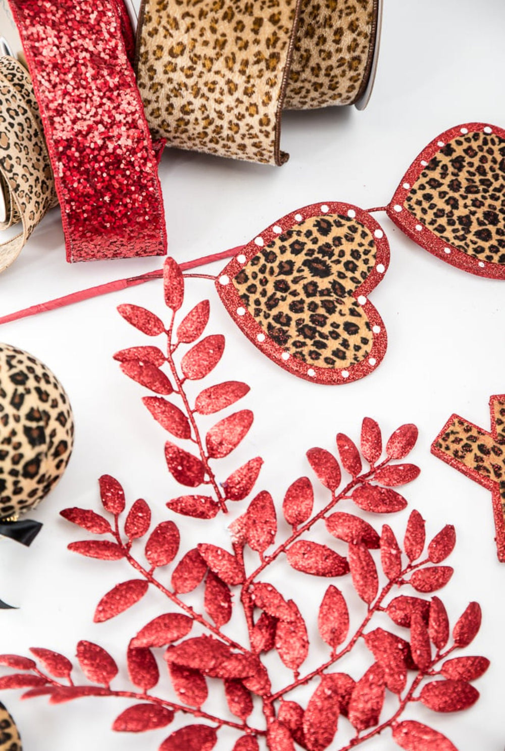 leopard heart Valentines spray - Greenery MarketPicks62898cheeta