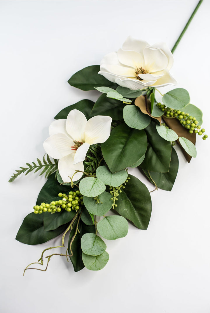 Magnolia Flower And Greenery Spray - Greenery MarketPm3556