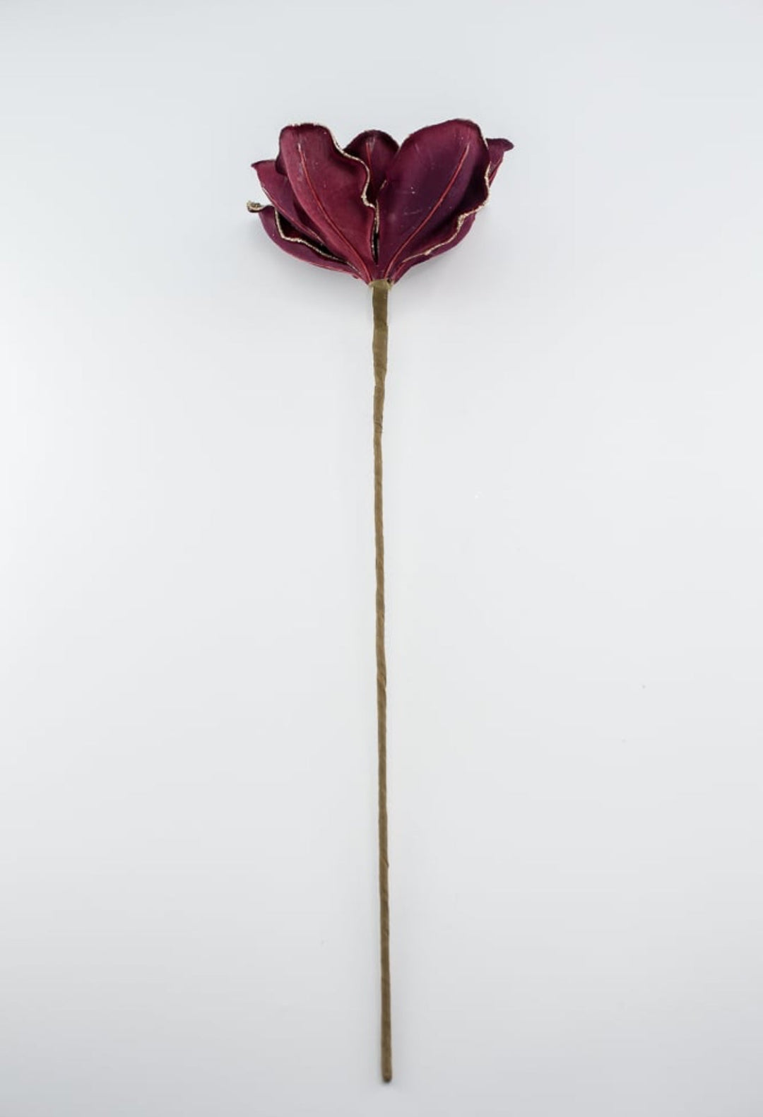 Magnolia sequins stem - burgundy and gold - Greenery MarketXF650 - BU