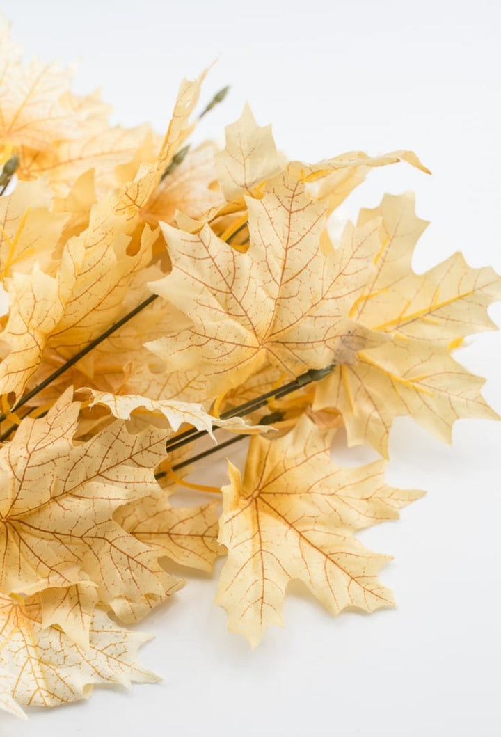 Maple leaves bush - cream gold - Greenery Marketgreenery56600BE