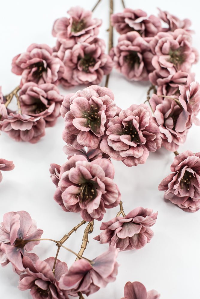 Mauve blossom artificial flower spray - Greenery MarketArtificial Flora85317 - MV