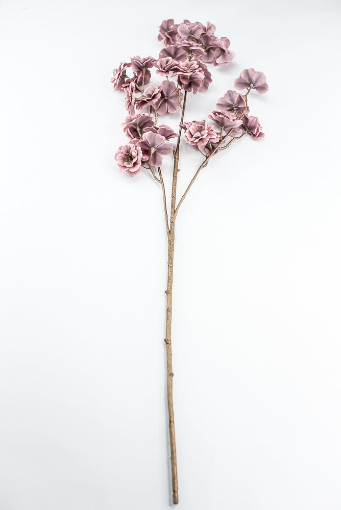 Mauve blossom artificial flower spray - Greenery MarketArtificial Flora85317 - MV