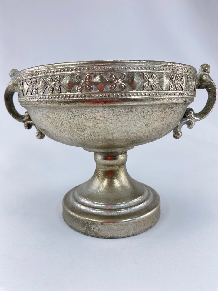 Metal Moroccan Urn Container - Silver - Greenery MarketVases43934S