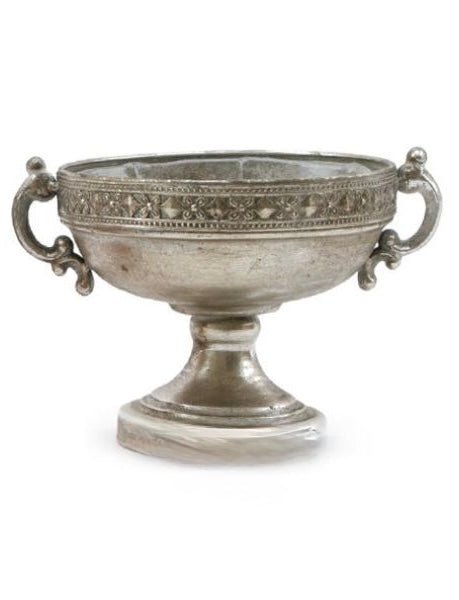 Metal Moroccan Urn Container - Silver - Greenery MarketVases43934S