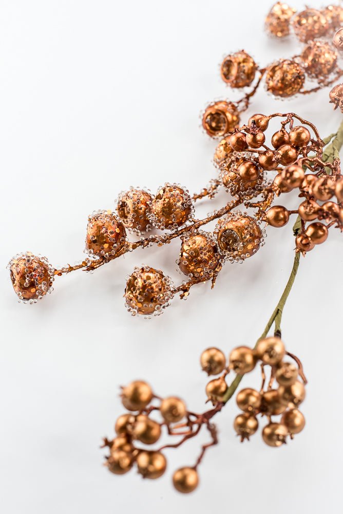 Metallic crater and currant spray - copper - Greenery MarketXg896 - COP