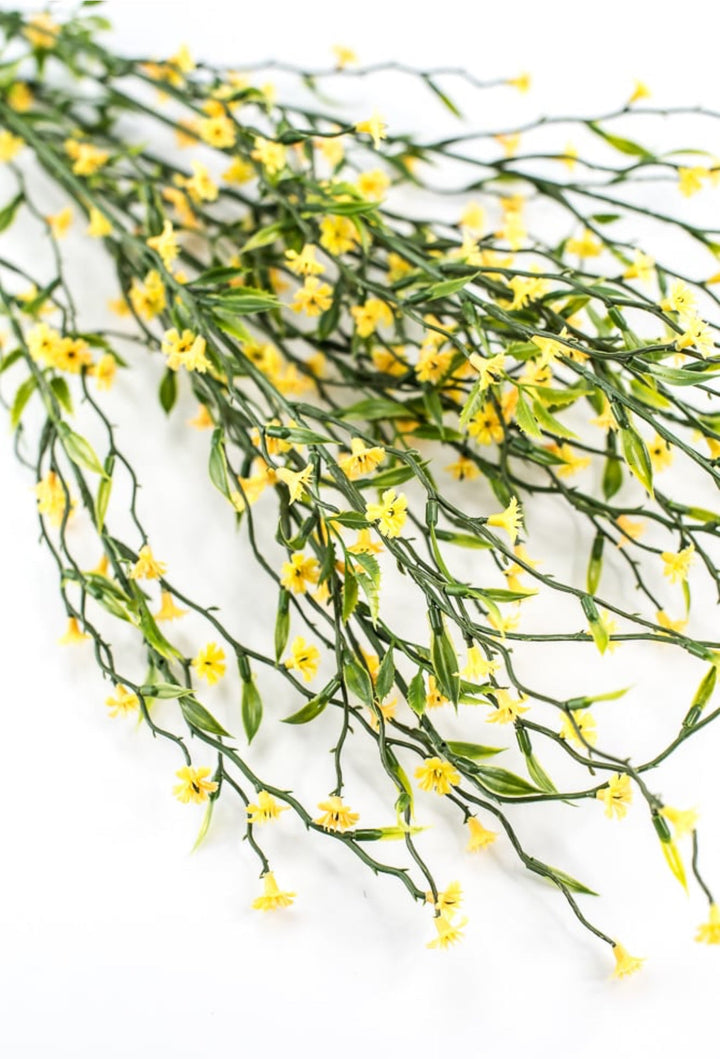 Mini flower twig bush - yellow - Greenery Marketartificial flowers35070yw