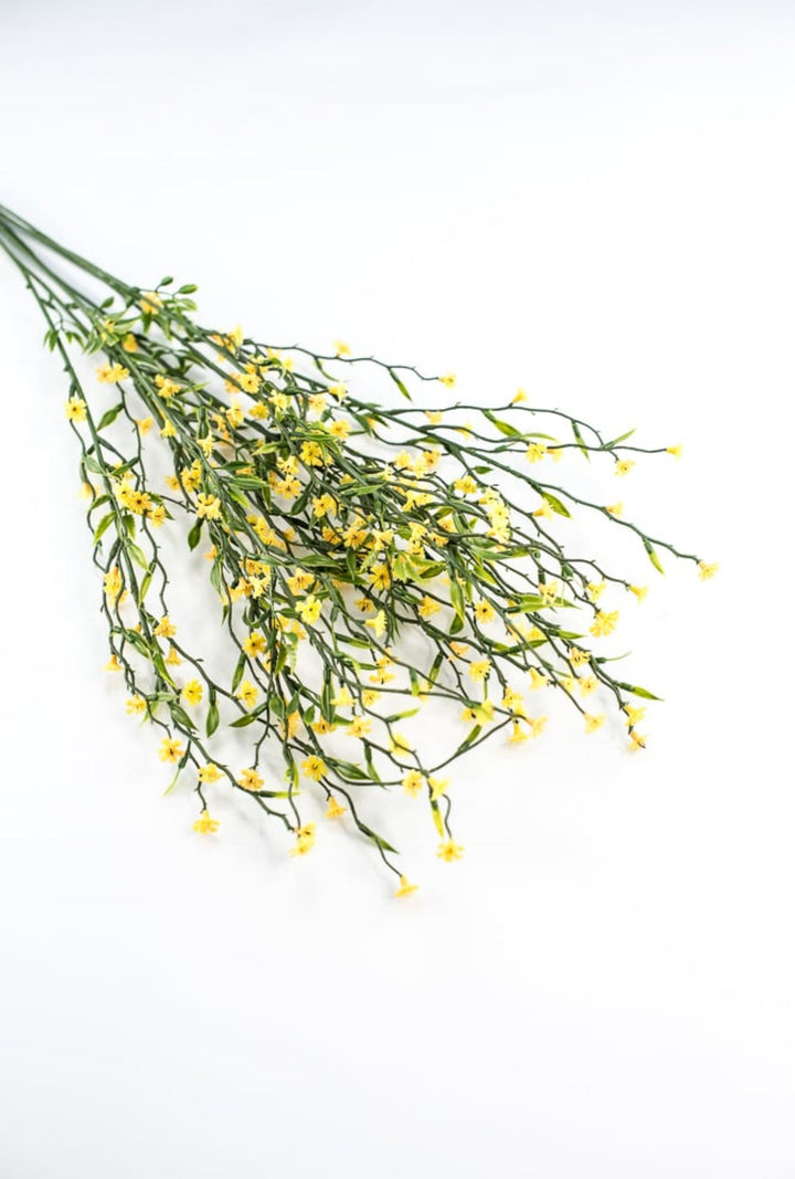Mini flower twig bush - yellow - Greenery Marketartificial flowers35070yw