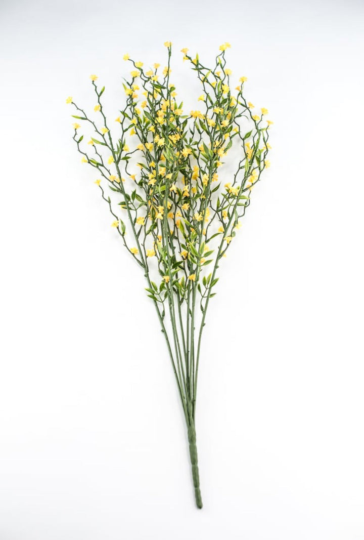 Mini flower twig bush - yellow - Greenery Marketartificial flowers35070yw
