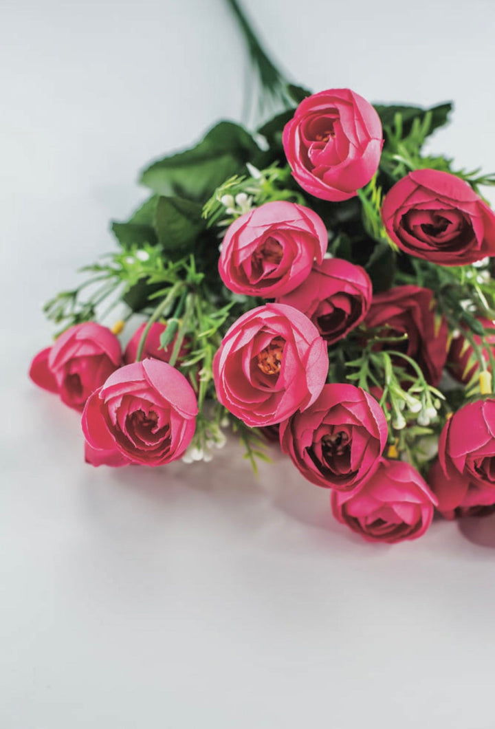 Mini ranunculus bush - beauty pink - Greenery Marketartificial flowers37126